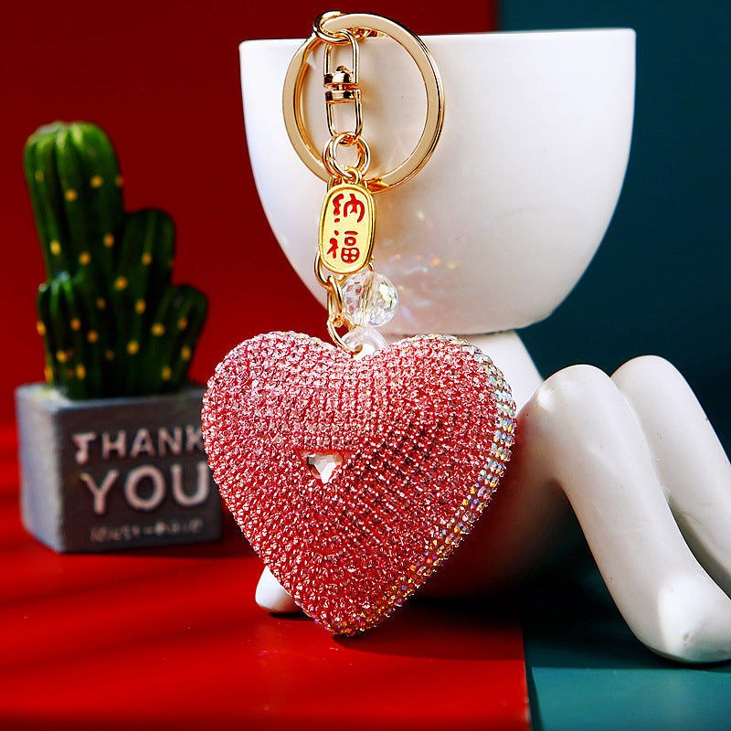 Wholesale Diamond Love Metal Keychain